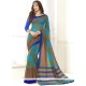 Fancy Fabric Print Work Casual Saree