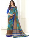 Fancy Fabric Print Work Casual Saree