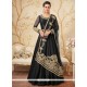 Black Lace Work Art Silk Desinger Anarkali Suit