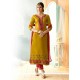 Cotton Mustard Straight Suit