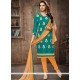 Cotton Sea Green Churidar Designer Suit