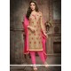 Beige Churidar Designer Suit