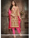 Beige Churidar Designer Suit