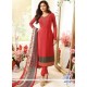 Drashti Dhami Red Churidar Designer Suit