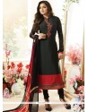 Drashti Dhami Faux Crepe Embroidered Work Churidar Designer Suit