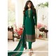 Drashti Dhami Green Churidar Designer Suit