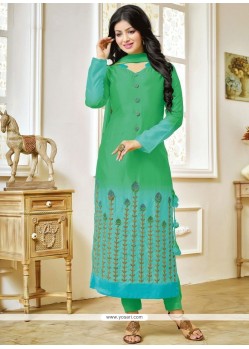 Ayesha Takia Faux Georgette Churidar Suit