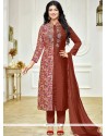 Ayesha Takia Brown Churidar Suit