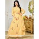 Ayesha Takia Beige Cotton Anarkali Suit