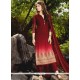 Maroon Churidar Designer Suit