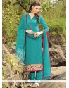 Faux Georgette Churidar Designer Suit