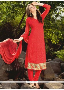 Resham Work Churidar Designer Suit