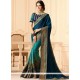 Patch Border Work Satin Silk Half N Half Saree