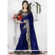 Art Silk Navy Blue Traditional Saree