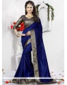 Art Silk Navy Blue Traditional Saree