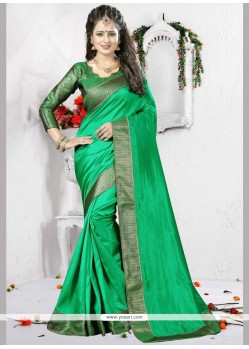Patch Border Work Traditional Saree