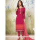 Embroidered Work Faux Georgette Churidar Designer Suit