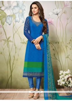 Embroidered Work Churidar Designer Suit