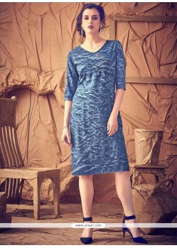 Blue Party Wear Kurti