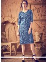 Blue Party Wear Kurti