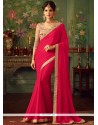 Faux Georgette Rani Classic Designer Saree