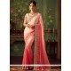 Faux Georgette Pink Shaded Saree