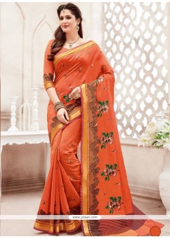 Chanderi Cotton Designer Saree