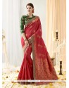 Art Silk Thread Work Traditional Designer Saree