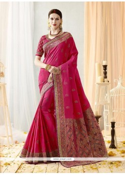 Art Silk Rani Designer Traditional Saree