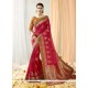 Rani Thread Work Art Silk Designer Traditional Saree