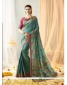 Art Silk Blue Designer Traditional Saree