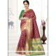 Art Silk Maroon Traditional Designer Saree