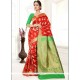 Red Designer Traditional Saree