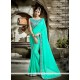 Sea Green Faux Georgette Classic Saree