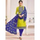 Embroidered Work Churidar Suit