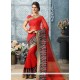 Art Silk Red Designer Traditional Saree