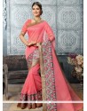 Embroidered Work Art Silk Traditional Designer Saree