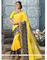 Art Silk Embroidered Work Traditional Designer Saree