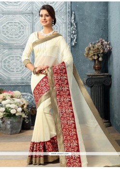 Embroidered Work Traditional Saree