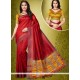 Art Silk Maroon Traditional Designer Saree