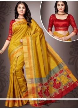 Art Silk Weaving Work Designer Traditional Saree