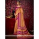 Print Fancy Fabric Casual Saree In Peach