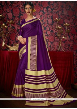 Purple Casual Saree