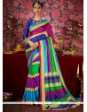 Fancy Fabric Multi Colour Casual Saree