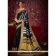 Fancy Fabric Black Print Work Casual Saree