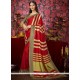 Fancy Fabric Print Work Casual Saree