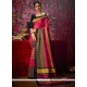 Fancy Fabric Print Work Casual Saree