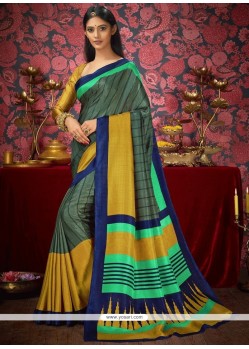 Fancy Fabric Green Casual Saree