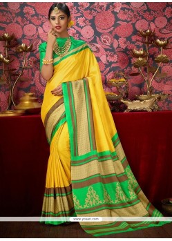 Print Work Fancy Fabric Casual Saree