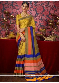 Mustard Casual Saree